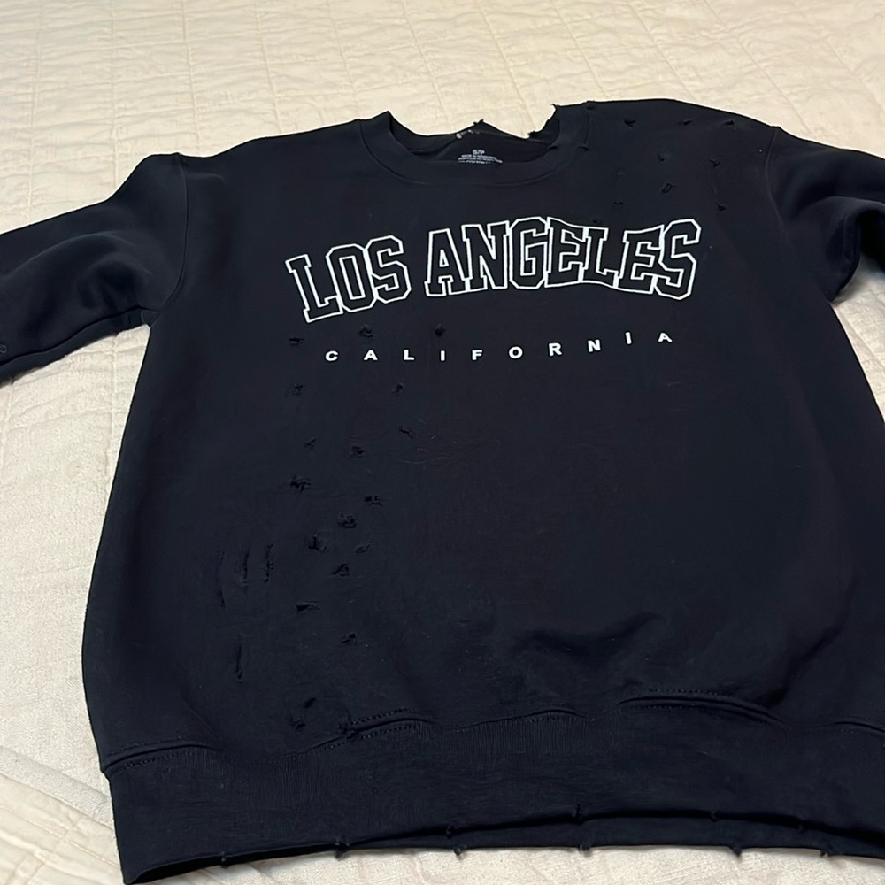 Distressed small Philcos sweatshirt